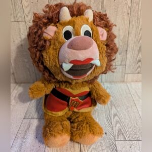 Onward Furry Monster Plush Toy with Red and Brown Details